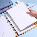 New A4 PU Leather Notebook Binder, Refillable 3/4 Round Ring Binder Cover for A4 Filler Paper, Notebook Personal Planner Binder