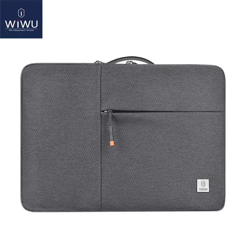 WIWU New Portable Laptop Sleeve 13 14 Double Layer Laptop Bag for MacBook Air 15 Air 13 2025 Case Waterproof Bag for Laptop 15.6