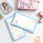 A6 Cute Loose-leaf Colorful Refill Inner Page Line Blank Grid Inner Page Inside Paper Stationery