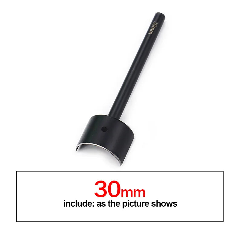 QJH Half-Round Leather Cutter Punch Strap End Punch Tool for DIY Crafting Handwork Strap Belt, Wallet and Bag (15 - 45 mm)