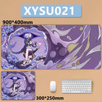 Anime Game Furina Neuvillette Mavuika Wanderer Raiden Columbina XXL Large Genshin Impact Mouse Pad Keyboard Desk Mat Mousepad