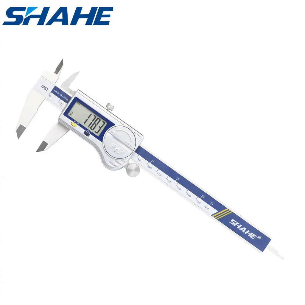 SHAHE IP67 Dust/Water Proof Electronic Vernier Caliper Digital Calipers 0-150/200/300mm Stainless Steel Caliper Tools