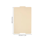 5Pcs Manila File Folders Beige Pressboard Letter Size Document Folder for Office Document Storage School Supplies Home Filing