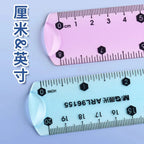 M&G 15/20/30 cm Transparent Soft Ruler for Primary School Students Folding Straight Ruler