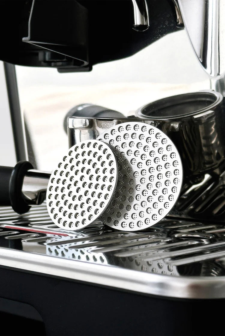 XHYKFFILTER 51/53/58mm Coffee Puck Screen 304 Stainless Steel Double Layer Fine Filter Screen for 51/54/58mm Portafilter