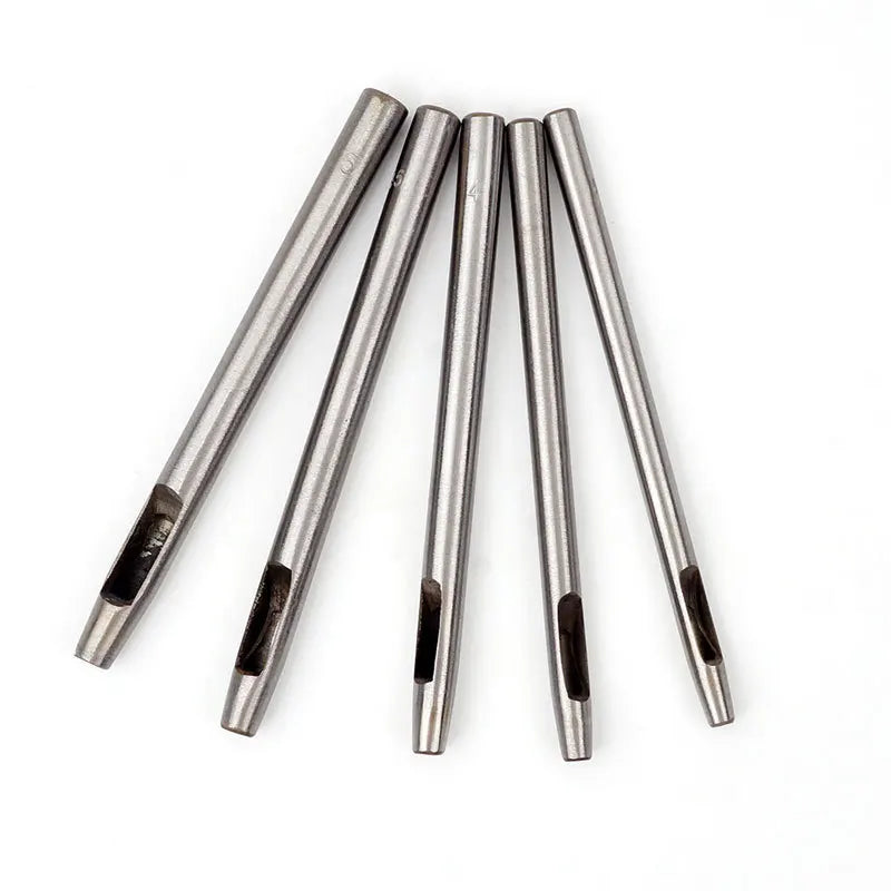 1piece 45# Steel Hole Punch Tool Snap Button Rivets Punch Setter Hand Tool Steel Spike Studs for Leather Craft Garment Shoes