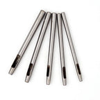 1piece 45# Steel Hole Punch Tool Snap Button Rivets Punch Setter Hand Tool Steel Spike Studs for Leather Craft Garment Shoes