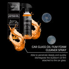 Car Glass Oil Film Cleaner Spray Glass Car Window Stain Remover Cleaning Agent Brightening Agent Quickly Cleans Removes Oil Film
