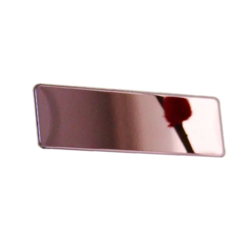20pcs Laser Engraving Name Badge Holder Round Corner Stainless Steel Badge Blank Material 70x20mm