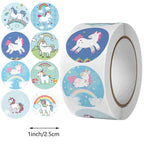 100-500pc Stickers Rolling Animal Roll Stickers Small Cute Game Sticker DIY Gift Sealing Label Decoration