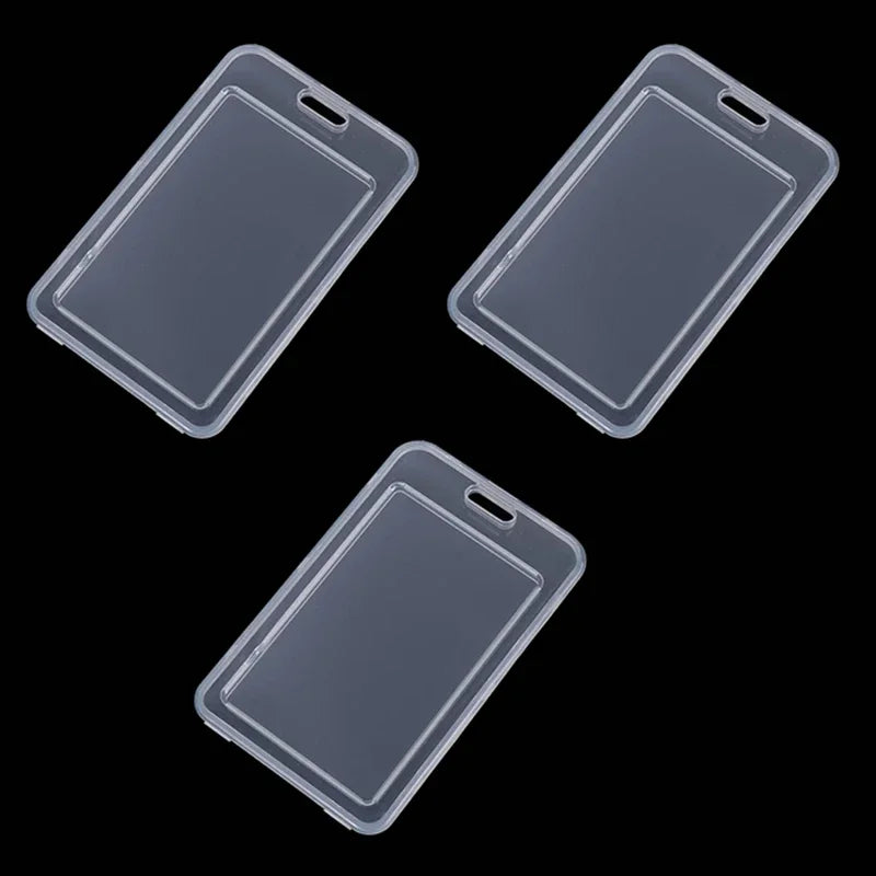 1-10Pcs Waterproof Transparent Card Cover Rigid Plastic Bus Card Holder Case Business Credit Cards Bank ID Card Sleeve Protect
