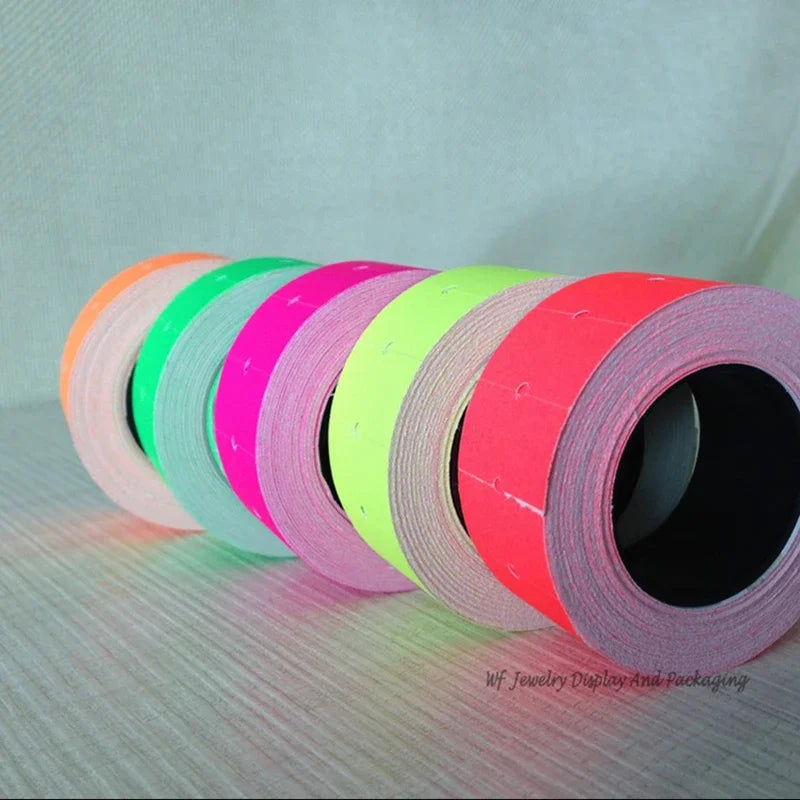 Retail One Roll Paper Colored  Adhesive Price Sticker Price Label Refill for MX-5500 Price Tag Gun Lableller Counter Accessories