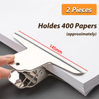 Stainless Steel Multi-functional Metal Clamp Paper Clips Strong Binder School Office Household Stationery Supplies
