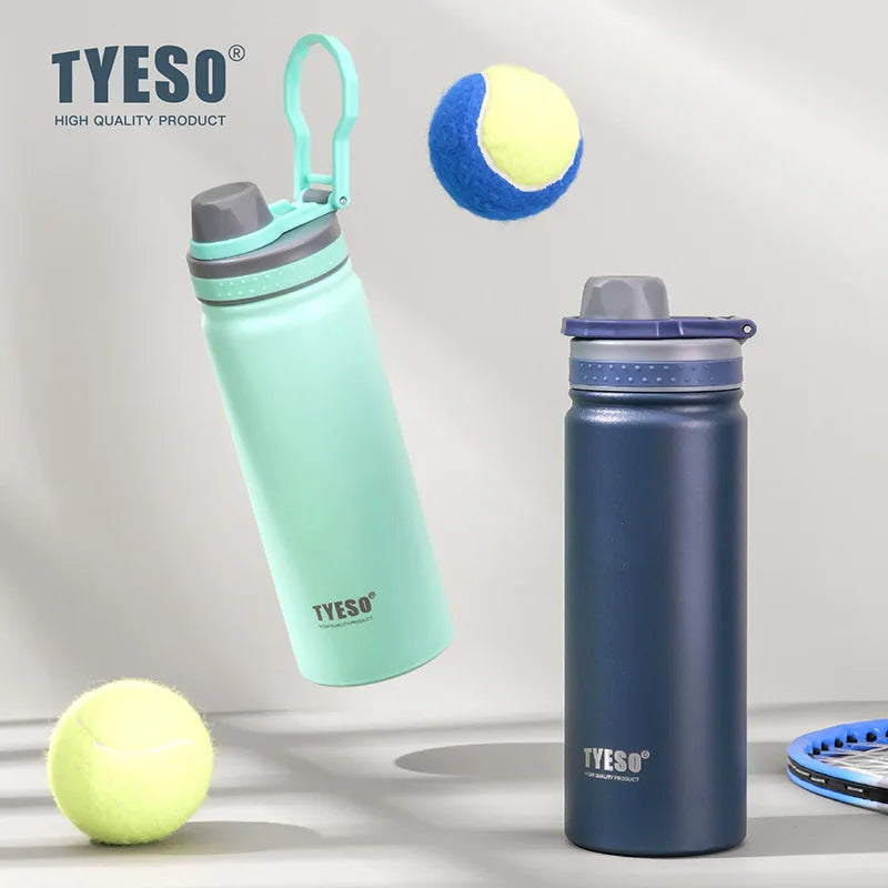 TYESO 600/750ML Thermos Bottle Stainless Steel Vacuum Flask Travel Cup Insulated Water Bottle Sport Thermal Mug Hot & Cold Mug