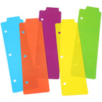 5Pcs Professional Notebook Dividers with Writeable Tabs Colorful Index Dividers for Binders Planners Diaries Hard Cover