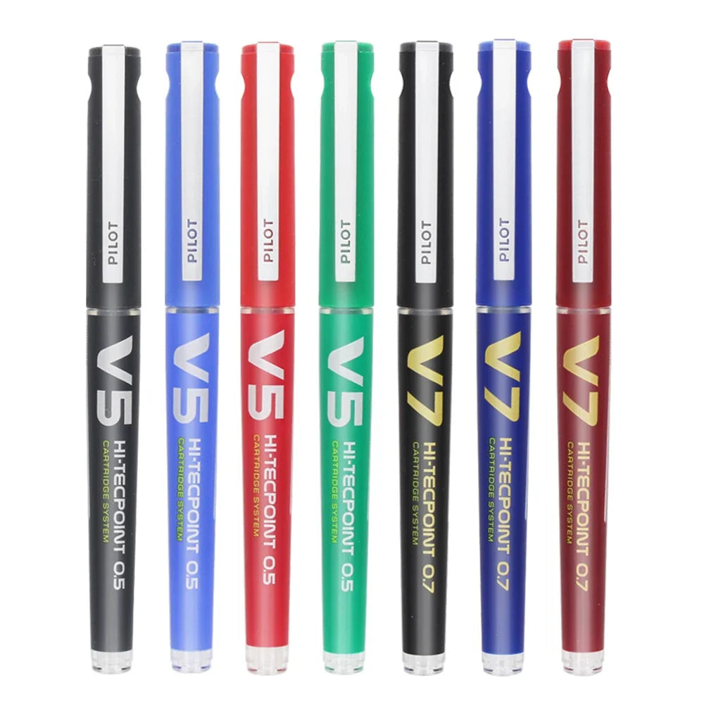 Japan Pilot V5/V7 Gel Pen Straight Liquid Replaceable Ink Cartridge 0.5/0.7mm for Writing School Stationery Office Accessories