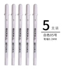 Sakura Gelly Roll Gel Pens 3/5PCS Classic Highlight Pen Gel Ink Pens Bright White Highlight Sketch Markers Color Highlighting