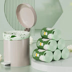 50 100pcs Scented Drawstring Trash Bags Thickened Camellia Fragrance Garbage Bag for Kitchen Odor Control Waste Bag