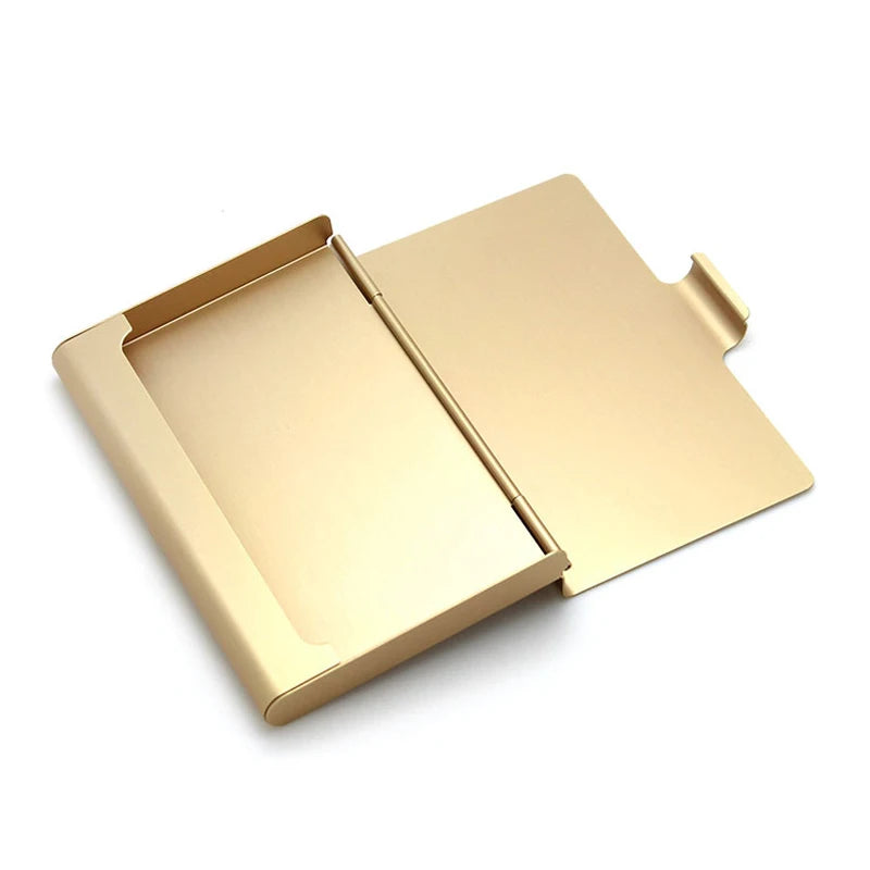 Creative Business Card Case Aluminum Alloy Bank Credit ID Card Wallet Name Card Holder Metal Box Cover Card Holder Men Wallet