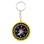 Mini Outdoor Compass Keychain Student Puzzle Learning Supplies Science Teaching Compass Key Chains Kids Gift Key Ring