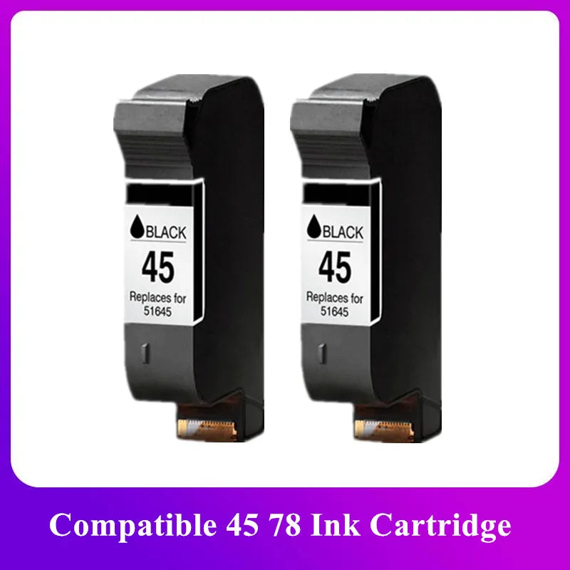 Compatible Ink Cartridges for HP 45 78 Deskjet 1220c 3820 3822 6122 6127 930c 932c 940c 950c Printers for HP45 for HP78