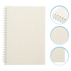 2Pcs Spiral Math Notebooks Graph Note Pads for School Office Daily Planner Journal Math Notepad Students Coil Notepad