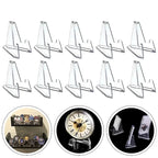 30 Pack Triangular Card Display Stand – Mini Acrylic Holder for Photos, Idol Pictures, Coin & Sports Trading Cards