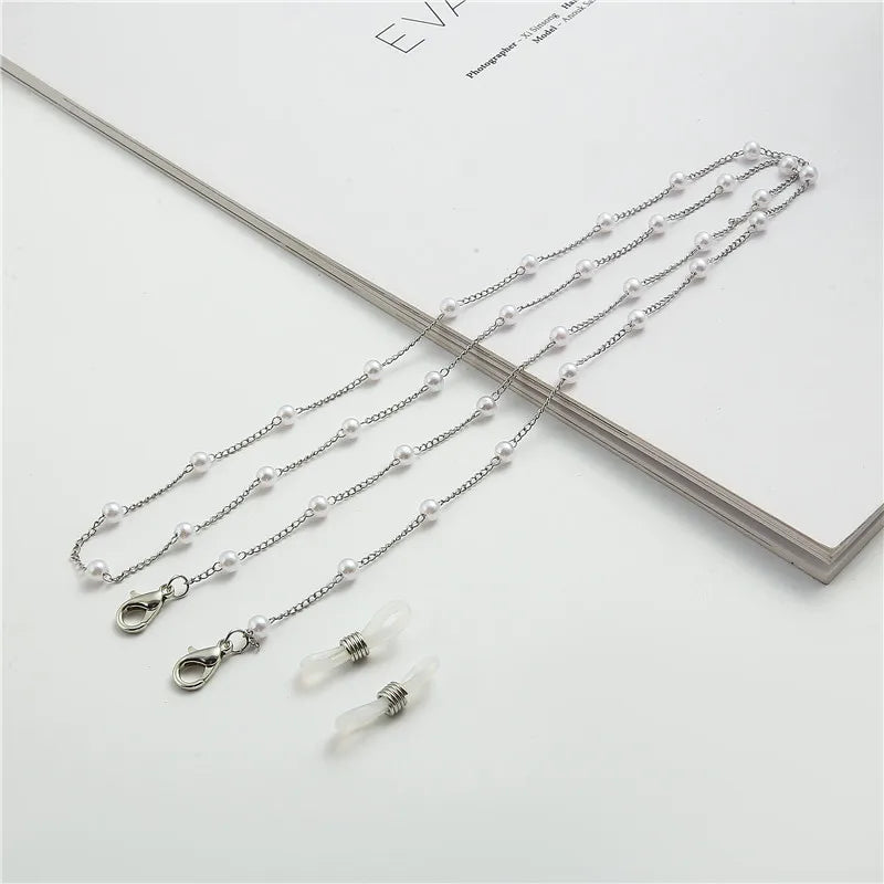 Fashion Reading Glasses Chain for Women Metal Sunglasses Cords Eyeglass Lanyard Hold Straps Eyewear Retainer
