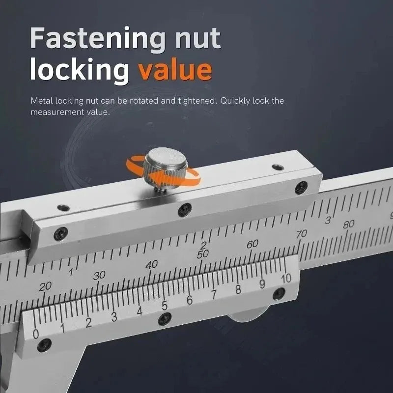 Stainless Steel Vernier Caliper Measuring Tool Sliding Gauge Inside Outside Depth Step Micrometer Accuracy Gauge 0-150mm