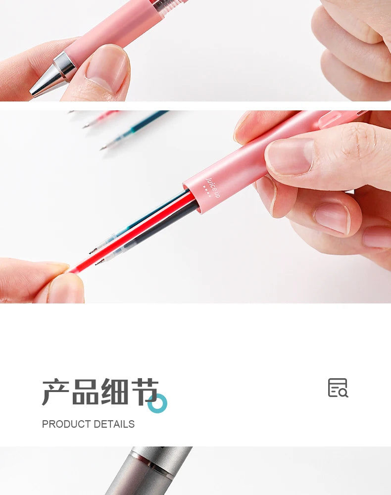 Japan Pilot Modular Pen Juice Up 3/4 Color 0.4mm Ultra-fine Gel Pens, Water-base Smooth Writing Versatile Stationery Aacsesories