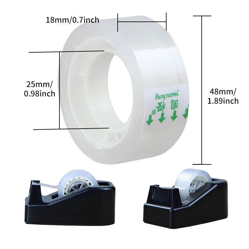 Premium Transparent Tape High-Viscosity Adhesive Multifunctional 0.8cm/1cm/1.2cm/1.8cm for Gift Wrapping And Packing