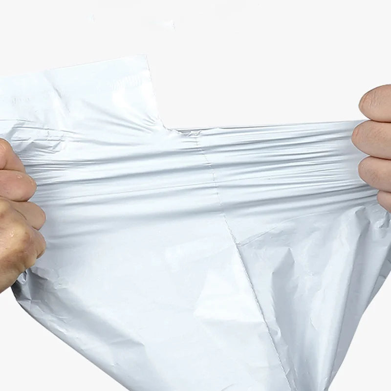 50Pcs White Courier Mailer Bags Packaging Poly Package Plastic Self-Adhesive Mailing Express Bag Envelope Postal Pouch Mailing