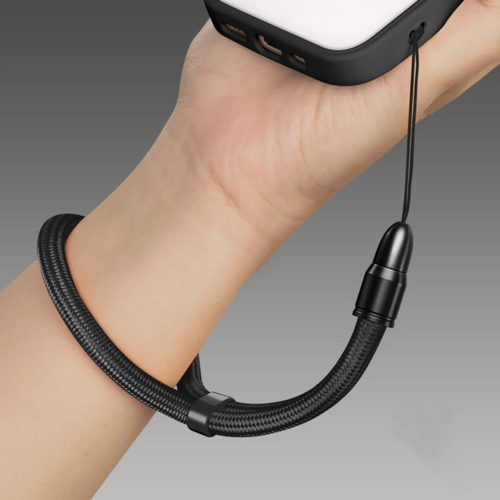 Multifunctional Mobile Phone Strap Bullet Shaped Phone Case Short Rope Adjustable Length Lanyard for Earphones and U-disk