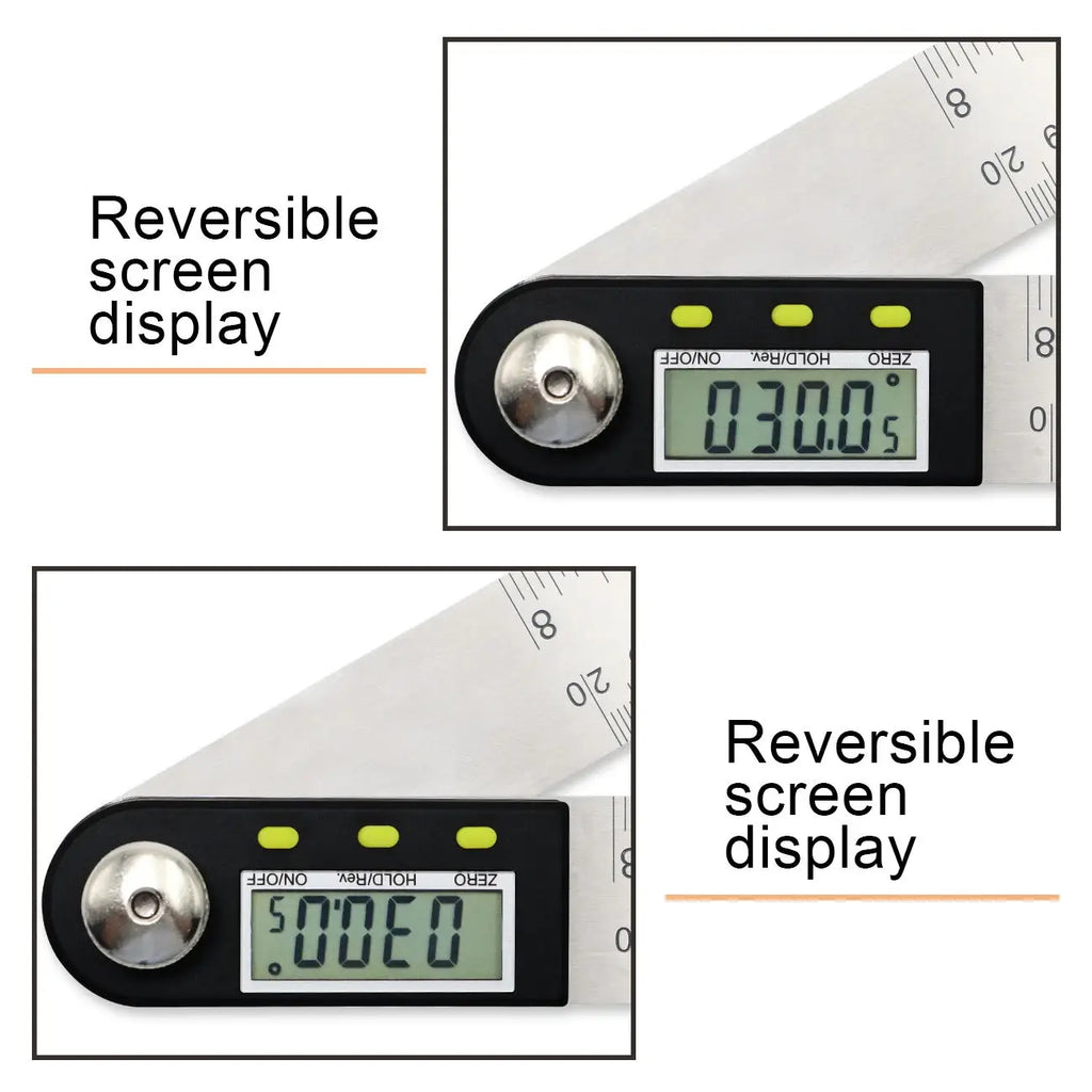 SHANHR 200mm/300 mm Digital Meter Angle Inclinometer Angle Digital Ruler Electron Goniometer Protractor Angle Finder
