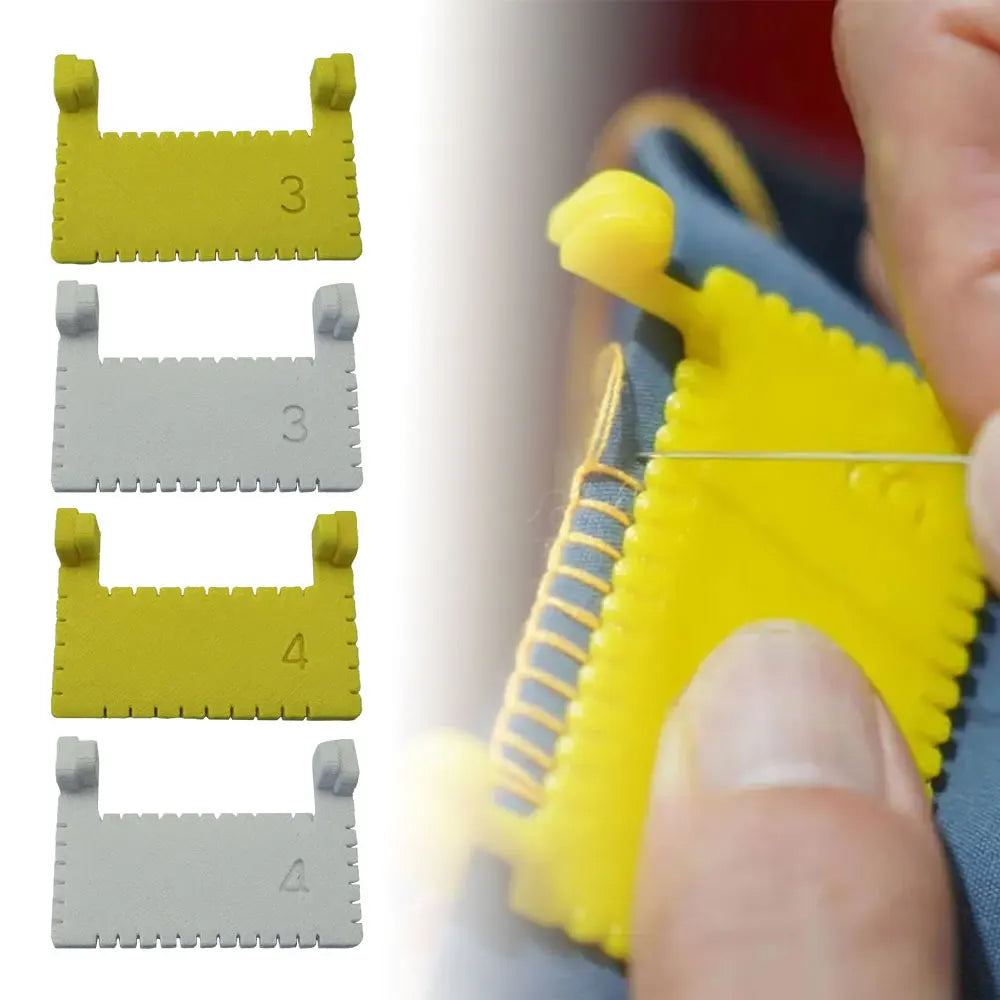 Sewing Guide Template Kit for Consistent Stitches 3/4Mm Spacing Precision Sewing Tool for Fabric Embroidery & Leathercraft