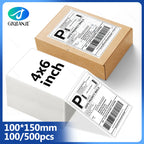 100mm Direct Thermal Labels 100/500 pcs Per Stacked Strong Adhesive Labels Resistant to Water Grease For shipping label 4inch