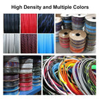 1~50m PET Braid Sleeves Black 2/4/6/8/10/12/14/16/20/25/30/35/40/50/60mm High Density Insulated Snake Skin Cable Wrap Sheath