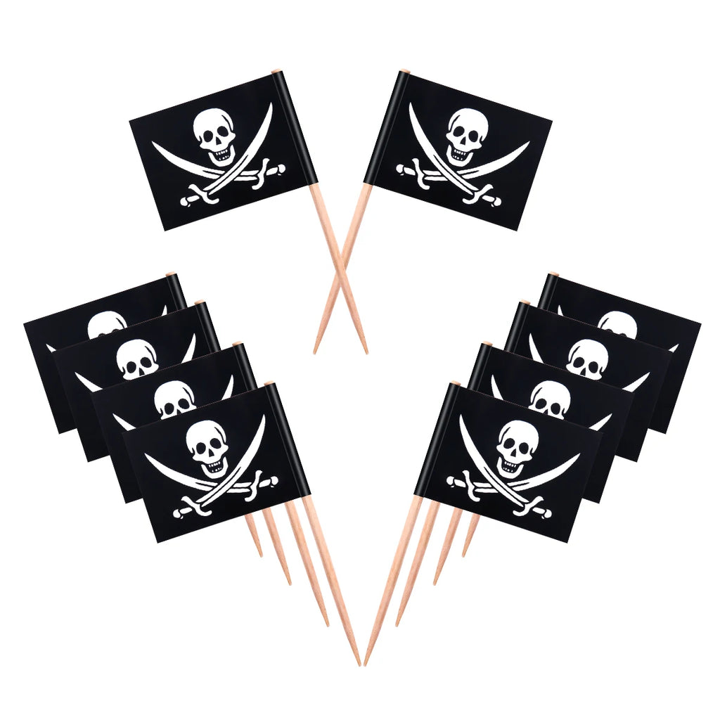 Pirate Theme Disposable Tableware Treasure Map Ship Paper Plate Cup Tablecloth Kids Pirate Birthday Party Decoration Supplies