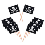 Pirate Theme Disposable Tableware Treasure Map Ship Paper Plate Cup Tablecloth Kids Pirate Birthday Party Decoration Supplies