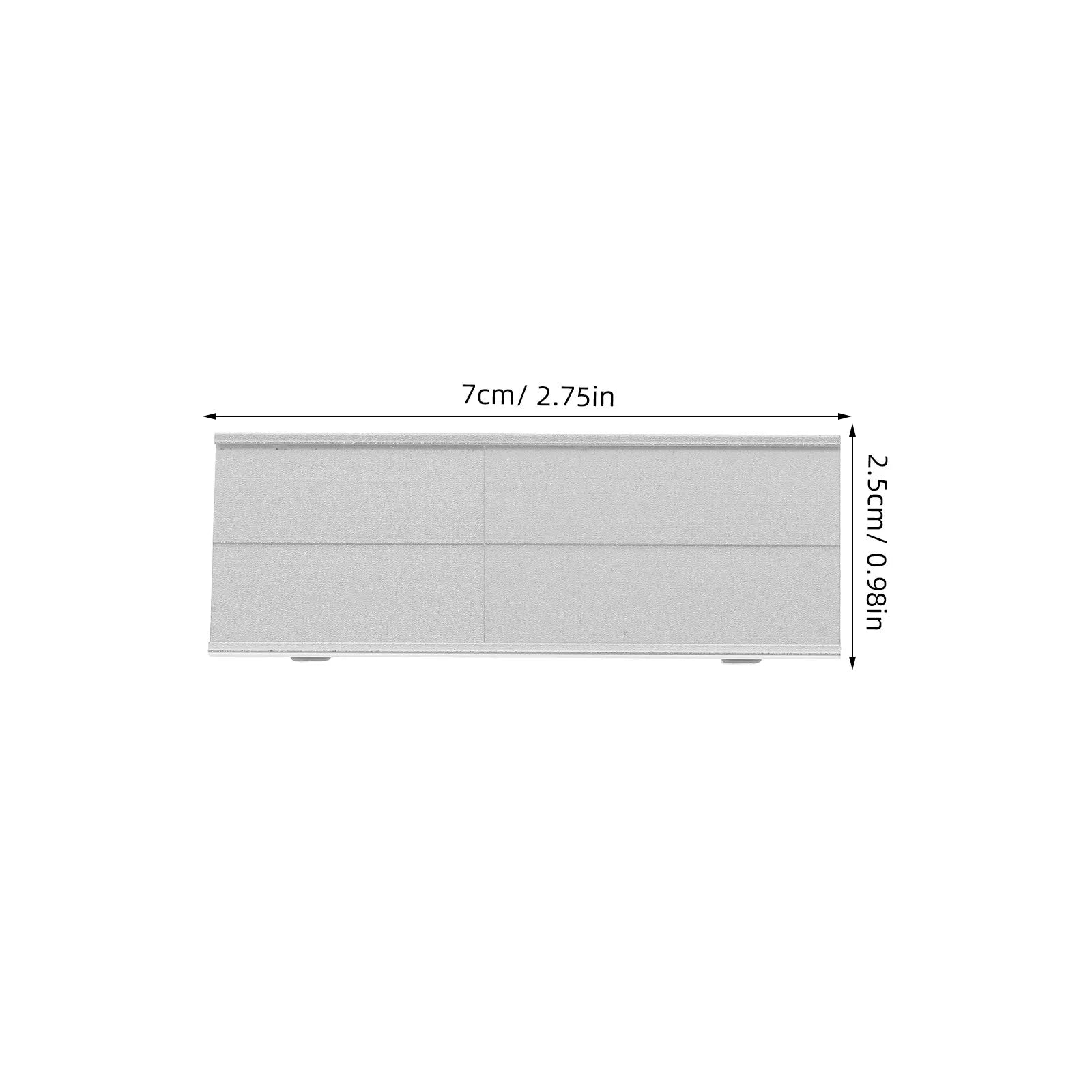 10Pcs Aluminum Alloy Name Tags Small Sign Holder Reusable Identification Badges Nametags Pins Office Hotel Work Badge Holders