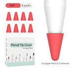 8pcs Soft Silicone Nib Cover For Apple Pencil 1 2 Tip Case Sleeve For Apple Pencil 1st 2nd Gen Touchscreen Stylus Pen Nib Case