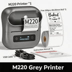 Phomemo M220 Bluetooth Thermal Label Printer 20-75mm Portable 203DPI Label Maker for Barcode Address Mailing File Labels