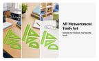 Blind Accessible Geometry Set Raised Markings Translucent Green Geometry Set