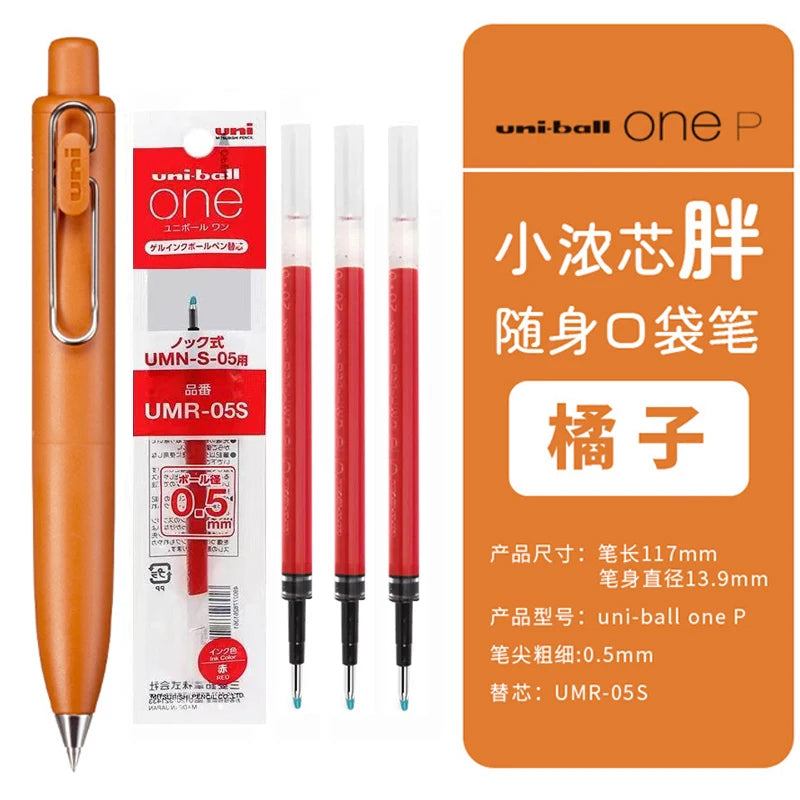 Uni Uniball One P 1pcs Gel Pen Japan Original New Stationery UMN-SP 0.5 Mini Pocket Pen Cute Portable Writing,Record Neutral Pen