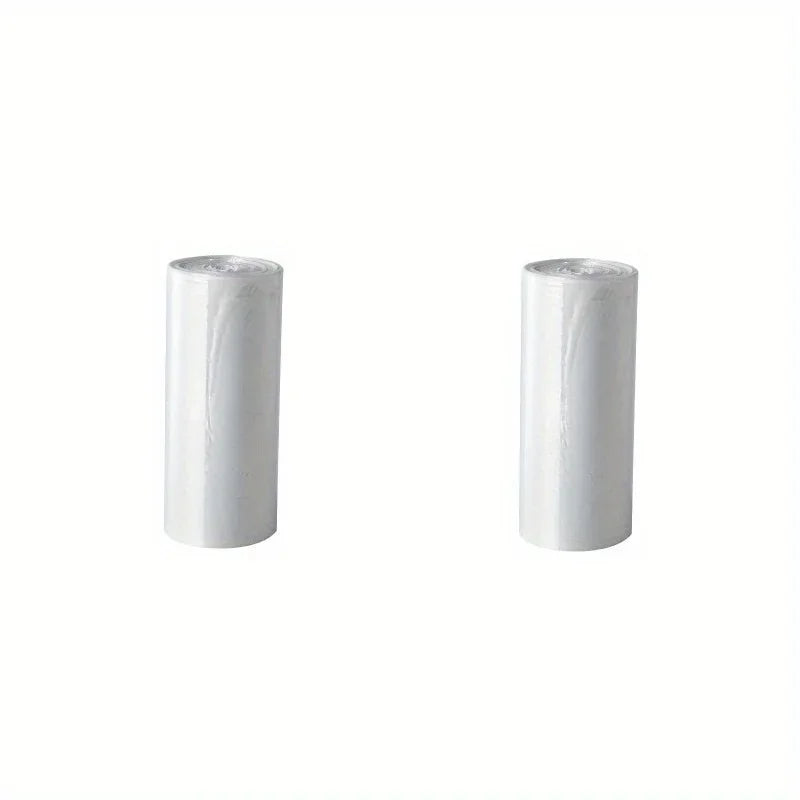 Mini Strong Trash Bags, Small Garbage Bags for Desktop Mini Trash Can, 60 Counts, Black, White