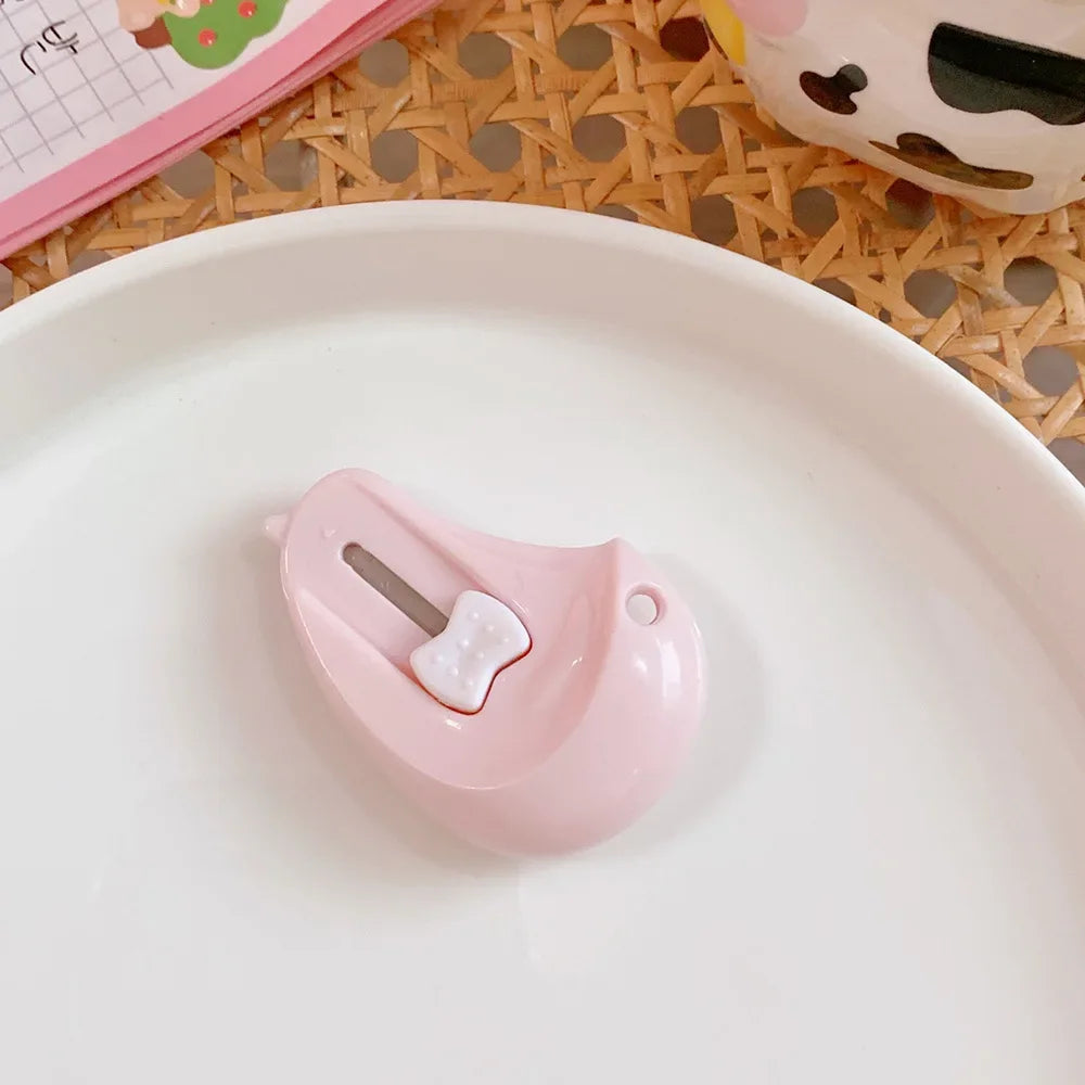 Mini Box Cutter Cartoon Cute Girly Pink Cat Paw Clouds Cutter Letter Envelope Opener Mail Knife Supplies Scrapbooking Tools