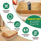 Large Rectangle Air Fryer Disposable Paper Liner 31 cm Nonstick Airfryer Parchment Special Baking Paper for 3-9QT Cooking Basket