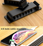Cable Organizer Self Adhesive Cable Clips USB Cable Management Clamp Car Home Desk Wall Cord Holder Charging Wire Winder Manager