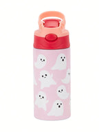 12OZ/350ml Cartoon Pattern Thermos Cup Stainless Steel Insulated Bottle Cute Thermos Kettle Outdoor Portable Handheld Cup