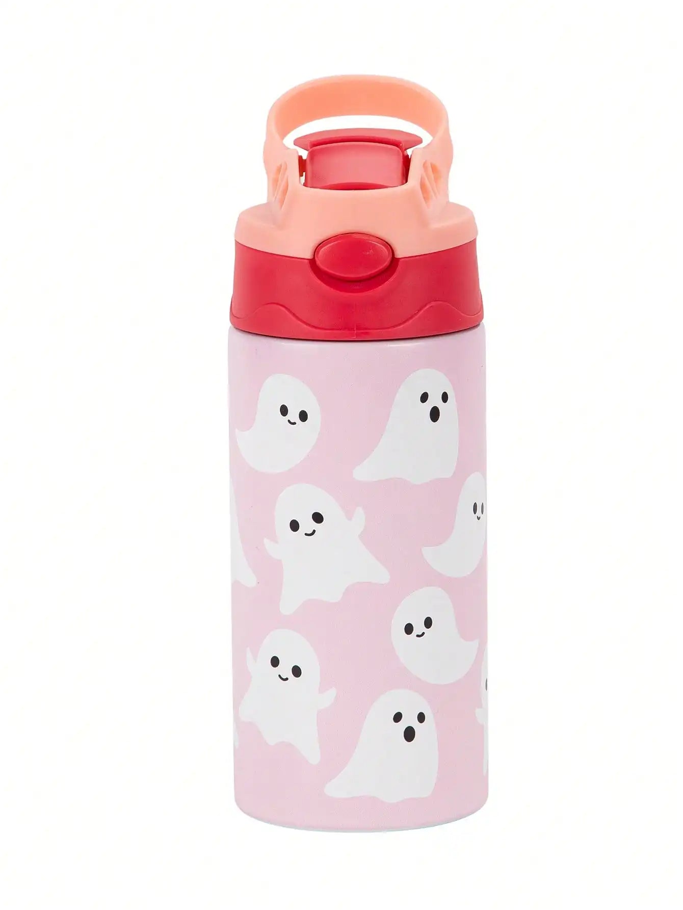 12OZ/350ml Cartoon Pattern Thermos Cup Stainless Steel Insulated Bottle Cute Thermos Kettle Outdoor Portable Handheld Cup